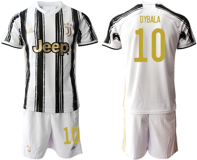 Men 2020-2021 club Juventus home #10 white Soccer Jerseys